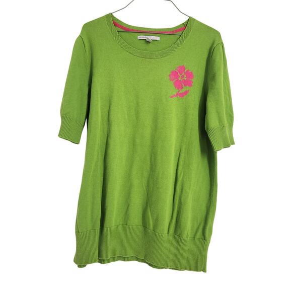Old Navy Green Short Sleeve Sweater Top Womens Size XXL - Picture 1 of 3